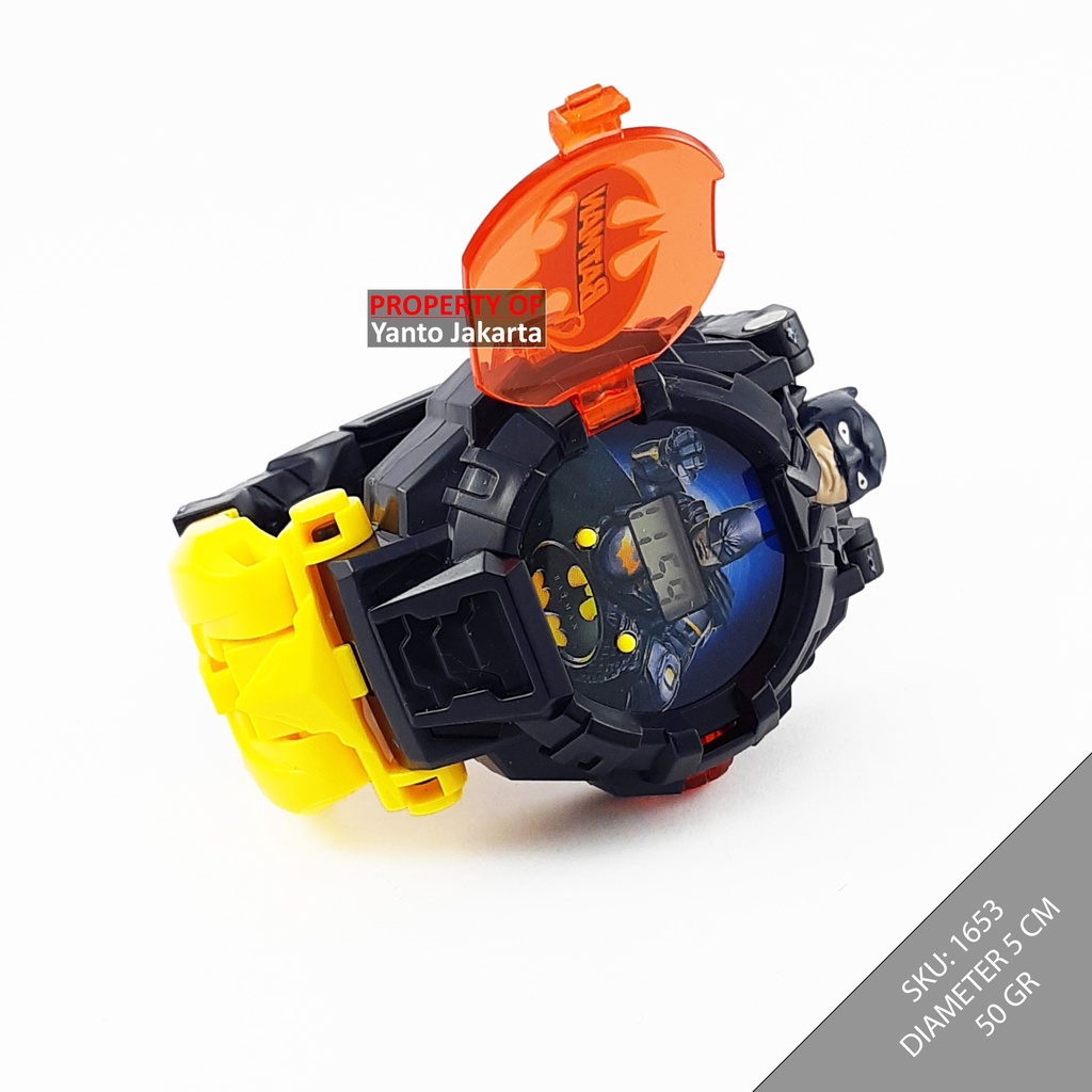 JAM TANGAN ROBOT BATMAN ANAK LAKI LAKI LAMPU BISA NYALA