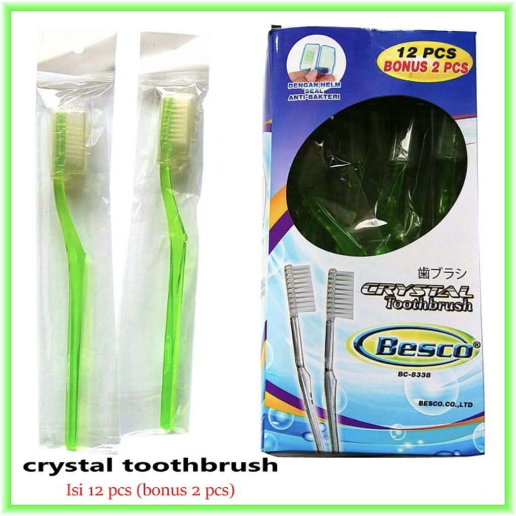 CRYSTAL TOOTHBRUSH / SIKAT GIGI / PASTA GIGI harga /1pcs