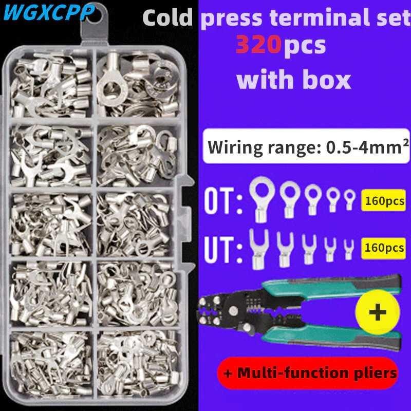 Terminal Wire Crimp Connector Kit 320 PCS with Plier - SC6-26 - Silver