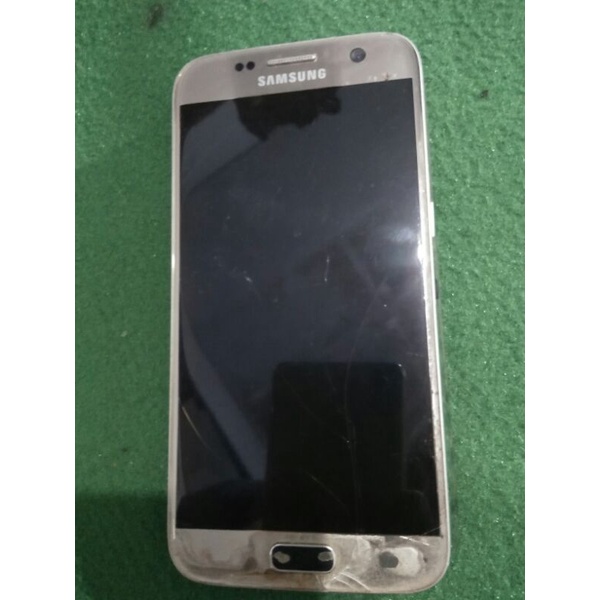 Samsung S7flat sm-G930fd mines lcd batre kembung mesin nyala