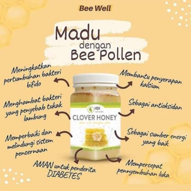 CLOVER HONEY BEE POLLEN 500GR - HDI
