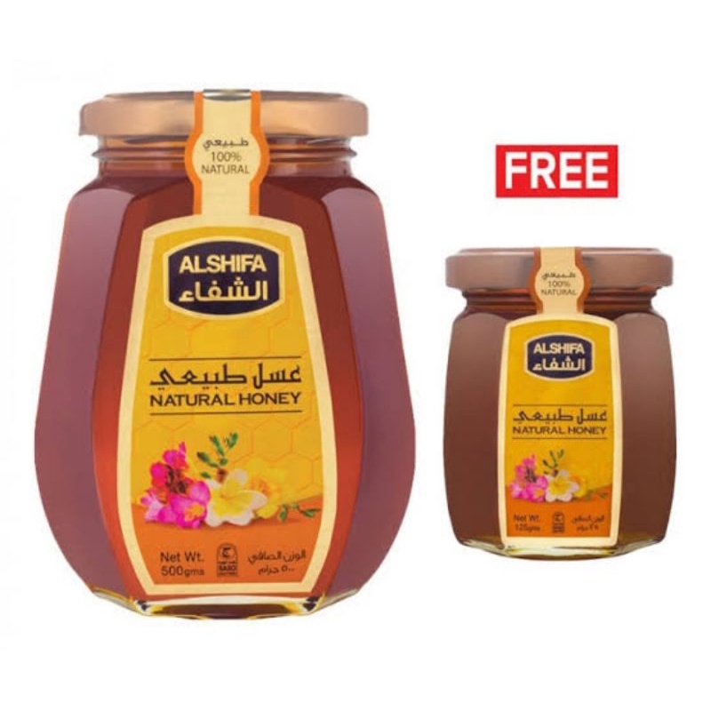 

madu al shifa 500gr free 125gr