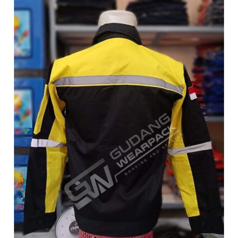 Gudang Wearpack - Baju Kerja Seragam Proyek Warna Hitam Kuning