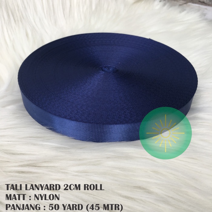 

Jualan Tali Lanyard 2Cm Nylon Biru Navy / Tali Id Card / Tali Id Roll Bagus