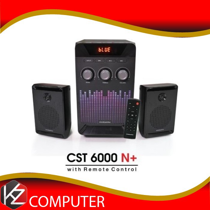 Speaker Bluetooth Simbadda CST 6000N+ Subwoofer Bass Power LED Display RGB Light 5.0