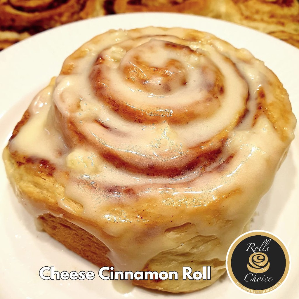 BINGKISAN CINNAMON ROLL BREAD HOME MADE ROTI PREMIUM BUTTER CREAM CHEESE MENTEGA KEJU HANTARAN GIFT