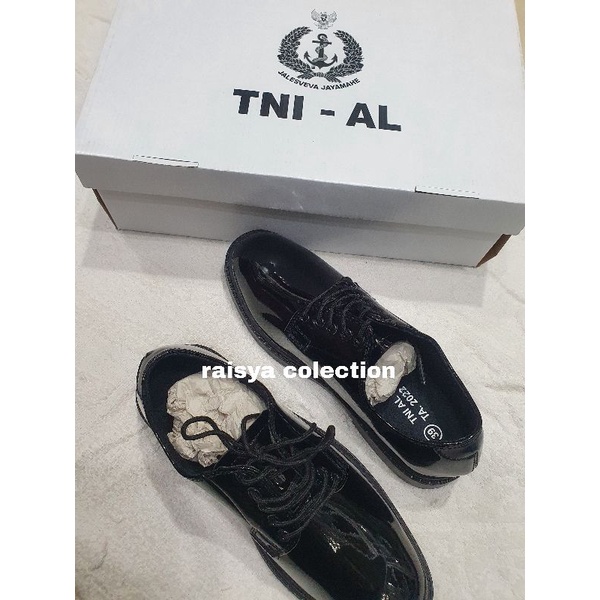 sepatu pdh tni al terbaru / sepatu pdh tni al gilap terbaru