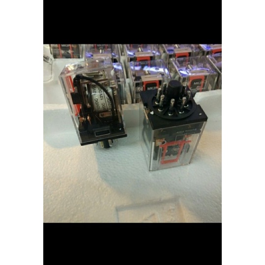 Relay / Riley dc 12v 10a tipe MK2P-1 relay 8pin merek ZN jual per/10pcs