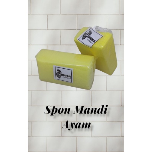 Busa Spon Mandi Ayam Bangkok Isi 5 Pcs Spon Ayam