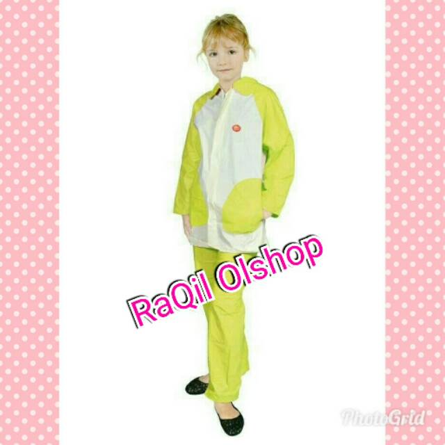 Jas hujan anak terusan baju celana jas hujan anak star