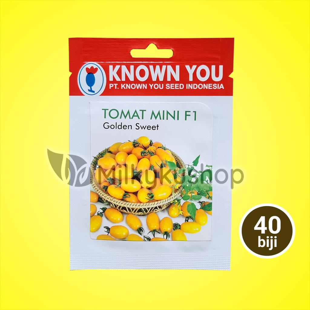 BENIH KYS KNOWN YOU SEED TOMAT MINI F1 GOLDEN SWEET KEMASAN PABRIK