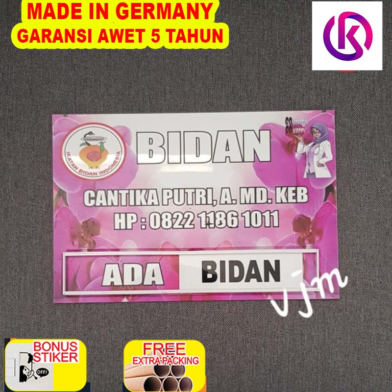 

Promo Acrylic Papan BIDAN/DOKTER (20x30cm)