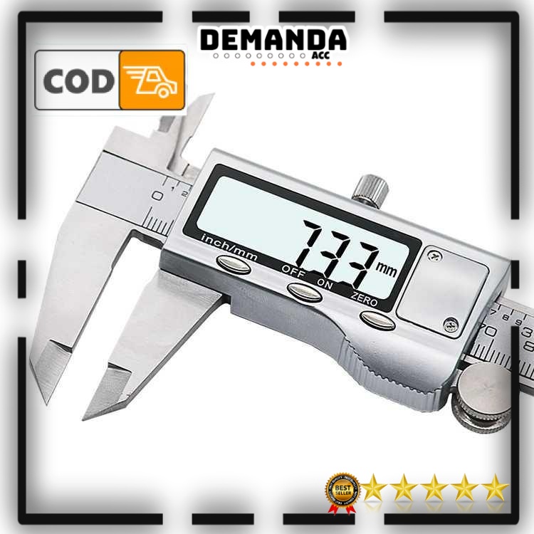 Jangka Sorong Digital LCD Sigmat Stainless Steel Berkualitas Bukan Plastik Micrometer 0.01mm Vernier Caliper Jangka Sorong Digital / Sigmat / Ruler / Penggaris Digital Portabel