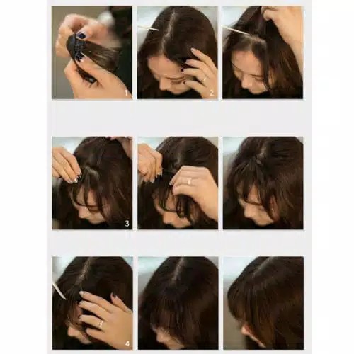 See through bang code 2 - PONI TIPIS CLIP KOREA - fake bang - terlaris - jambang - pinggiran