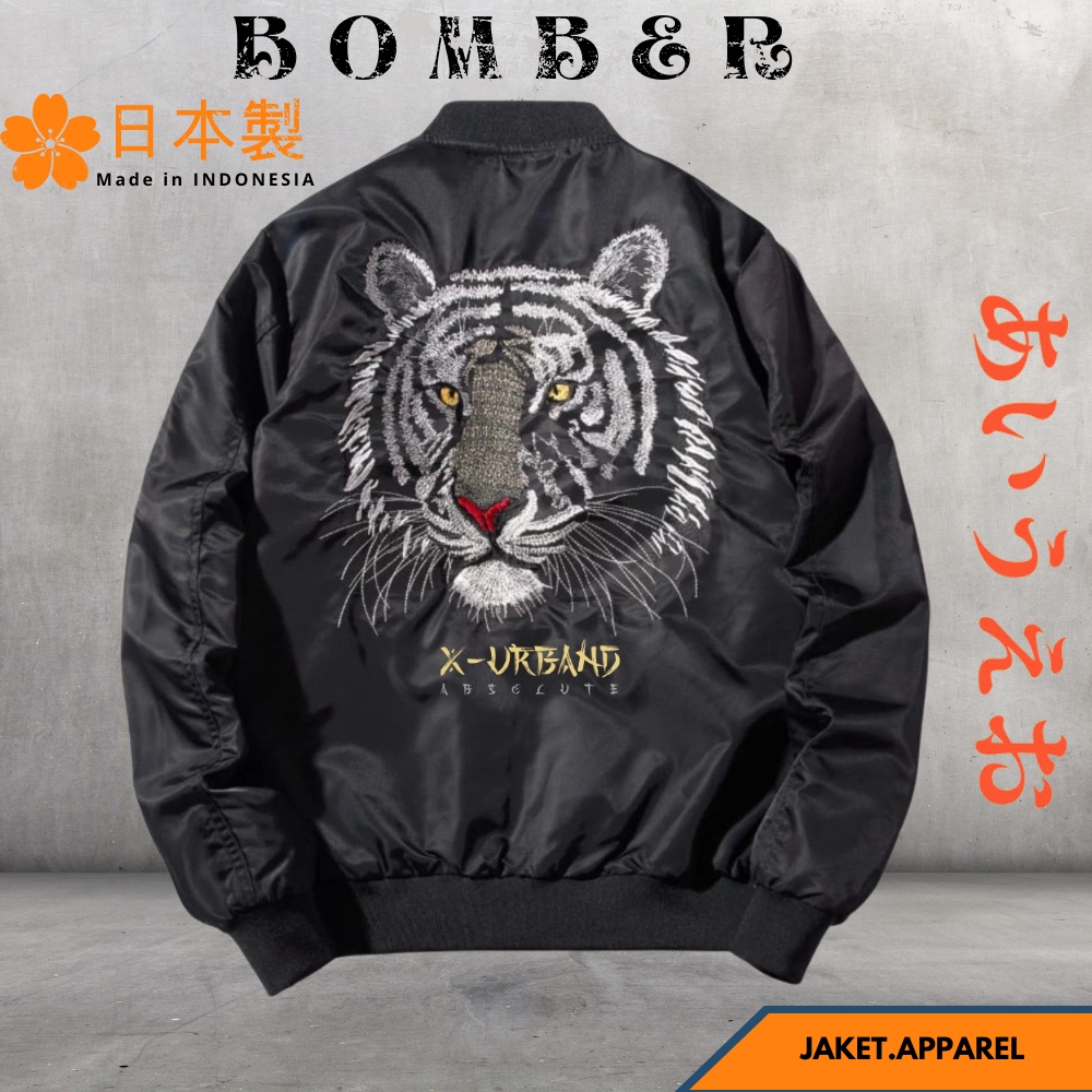 Jaket Pria Jaket Jeket Jacket Bomber Boomber Sukajan Original Hitam Parasut Polos Distro Pria Wanita