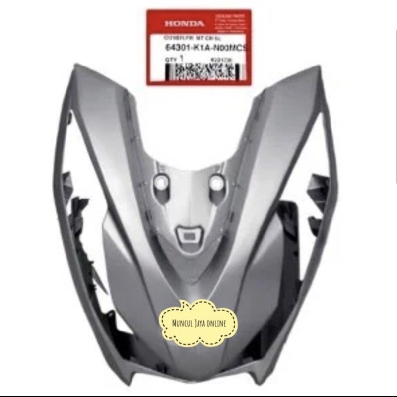 64301-K1A-N00MCS Cover front tameng Beat 2020 ECO Street K1A SILVER DOFF