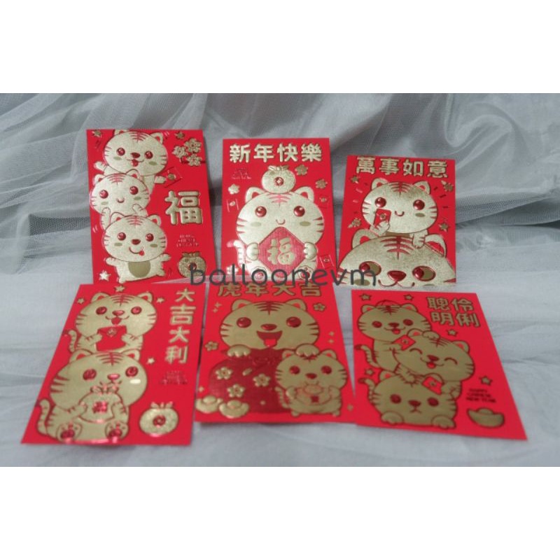 Angpao imLek shio Macan Embos EMAS