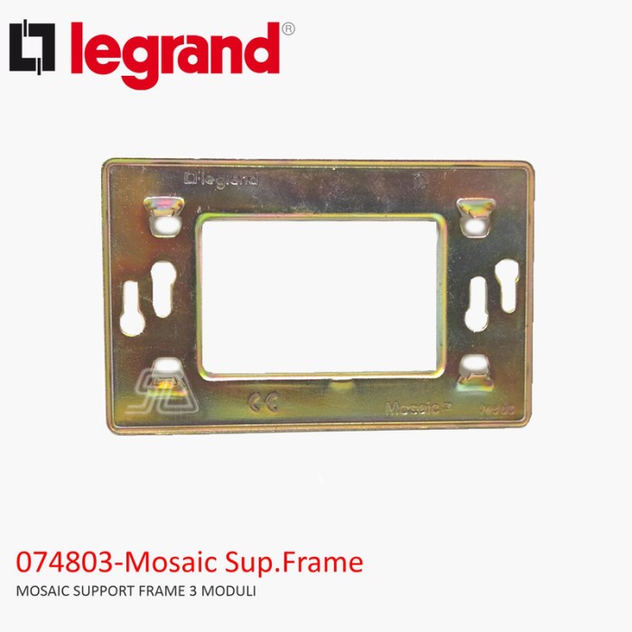 LEGRAND MOSAIC SUPPORT FRAME 3 MODUL