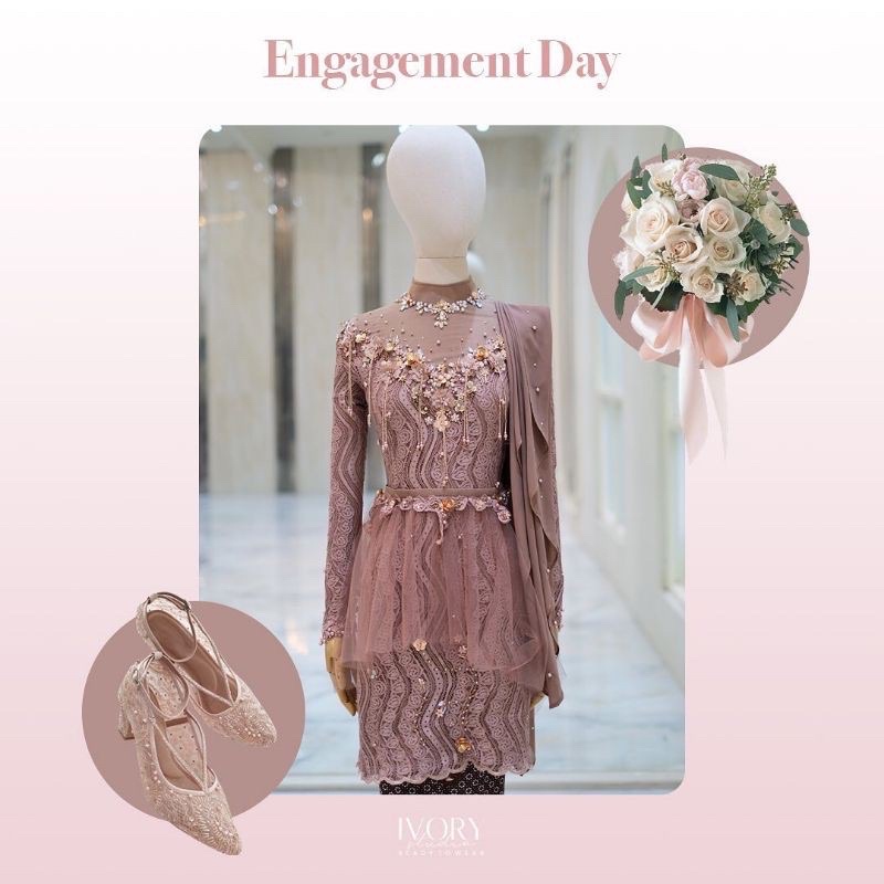 Kebaya Ivory Studio (preloved)