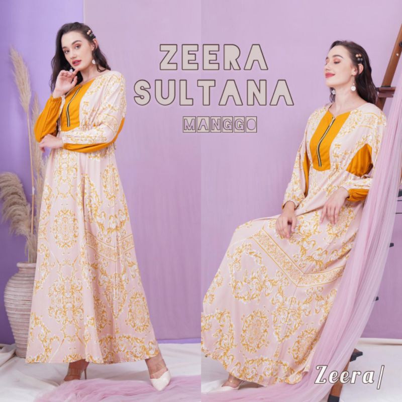 Daster Arab ZEERA SULTANA Maxi Dress Gamis Rayon