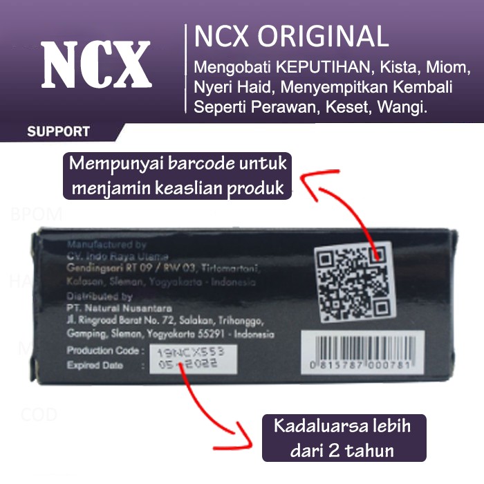 NCX Crystal X ORI Cristal X ASLI Kristal X NASA Perawatan Masalah Kewanitaan Terlaris Dan Terbaik