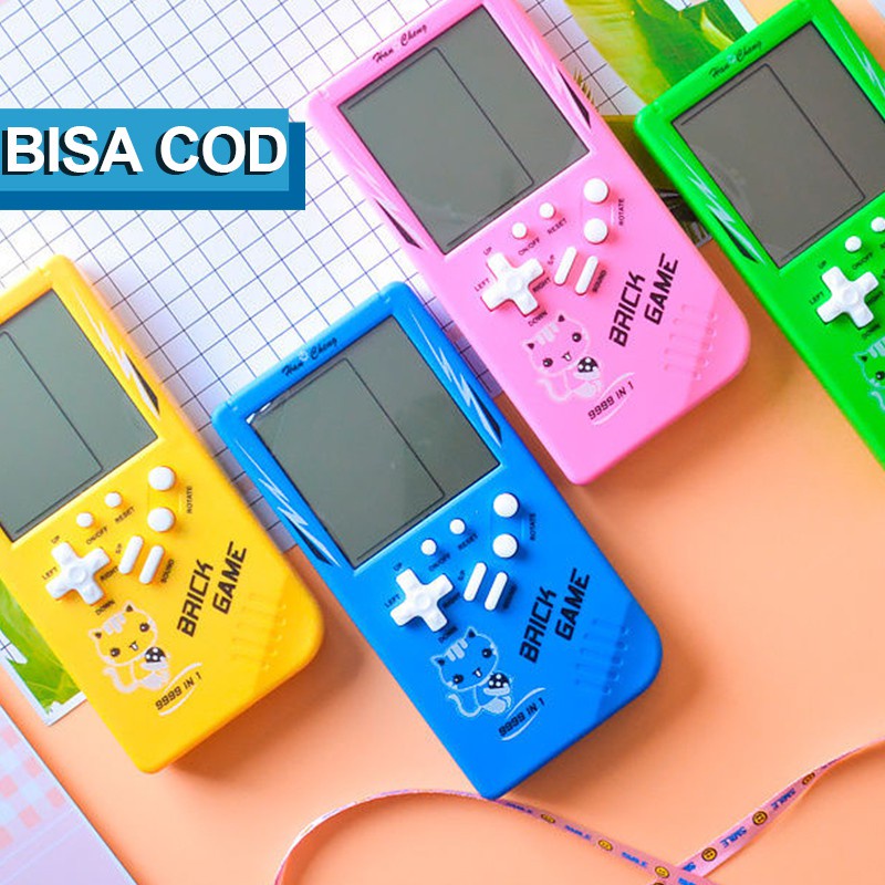 【spot】Tetris Game Console 3.6 inci Super big screen Tetris Gameboy Gamebot Tetris Bricks Game baterai gratis