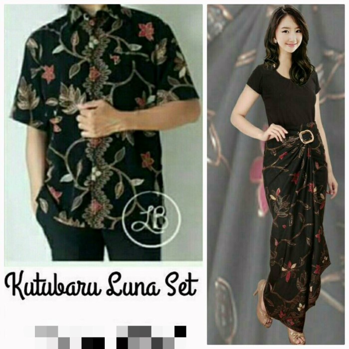 Couple Batik Couple Imelda Rok Lilit Dan Kemeja Batik