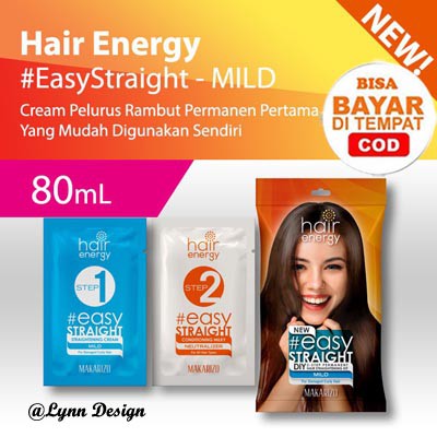 Makarizo Hair Energy Easy Straight 80 mL Pelurus Rambut / Makarizo Easy Straight_Cerianti