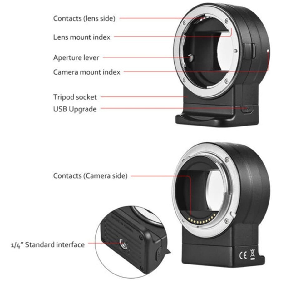 Viltrox NF-E1 Lens Adapter AF For Nikon Lens To Sony E-Mount Camera