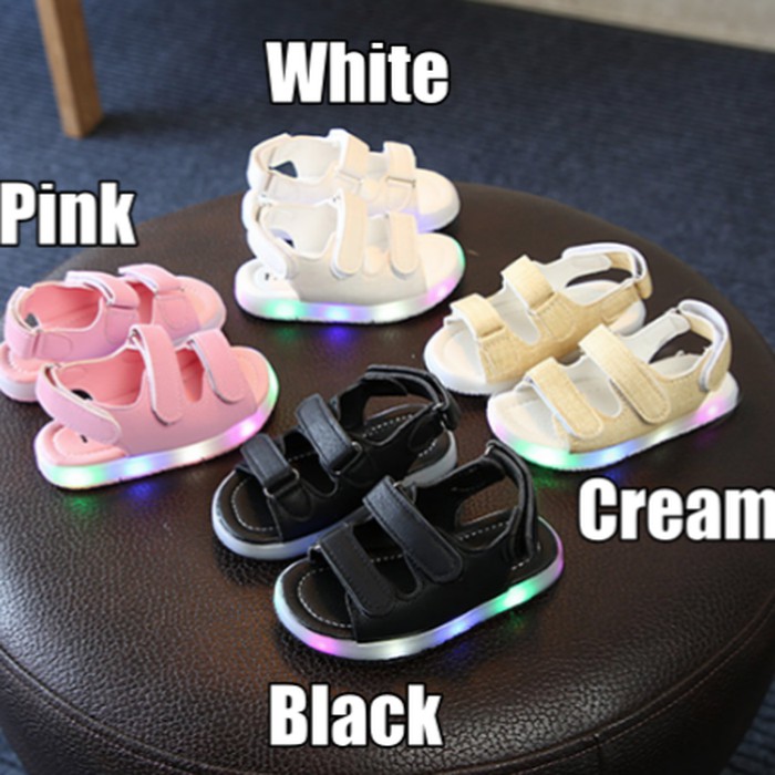 LED Sandal / Sepatu Sandal Jalan / Fashion Anak Perempuan / Laki Lampu