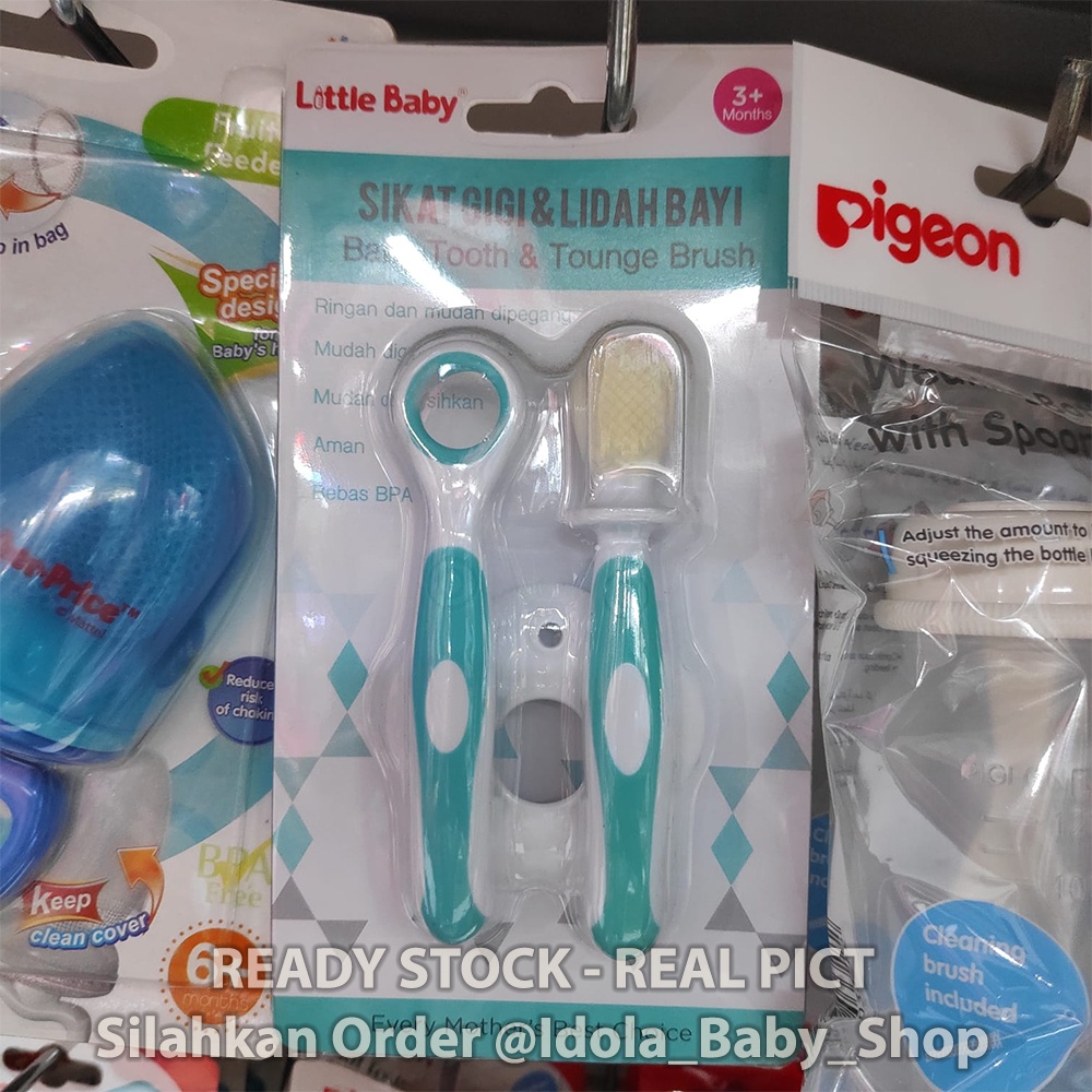 Little Baby Sikat Gigi dan Lidah Bayi toothbrush 2 in 1