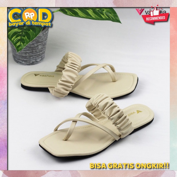 Sandal Wanita Import Premium Sndl Remaja Kekinian Shandal Cewek Pesta Kondangan Sandal Teplek Wanita