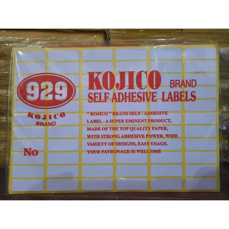 

KERTAS LABEL ISI 12 LEMBAR