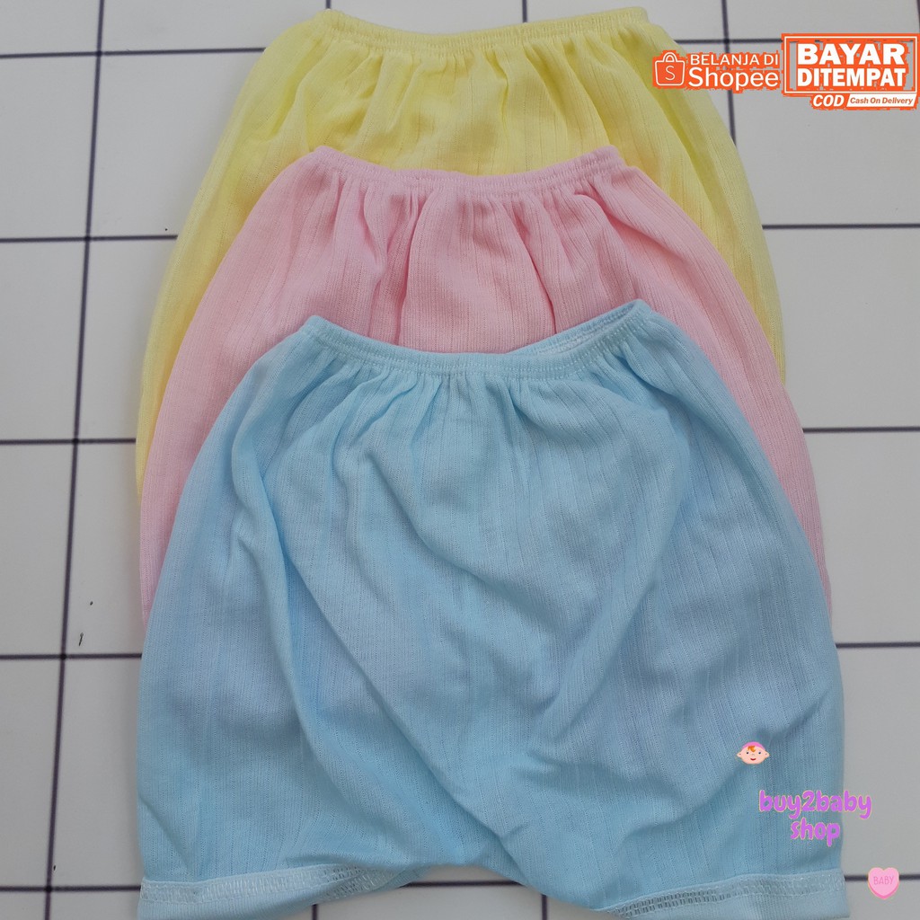 Setelan kaos celana pendek bayi murah untuk harian usia 3-6 bulan 3 warna isi 3 PCS