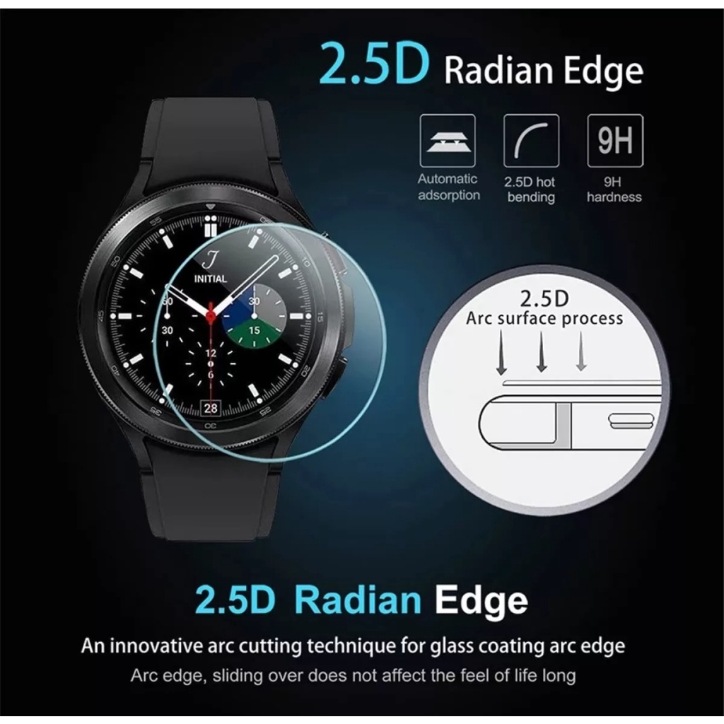 Tempered glass samsung Galaxy Watch 4 5 CLASSIC ACTIVE 42mm 46mm 40MM 44MM Galaxy watch 5 Pro anti gores