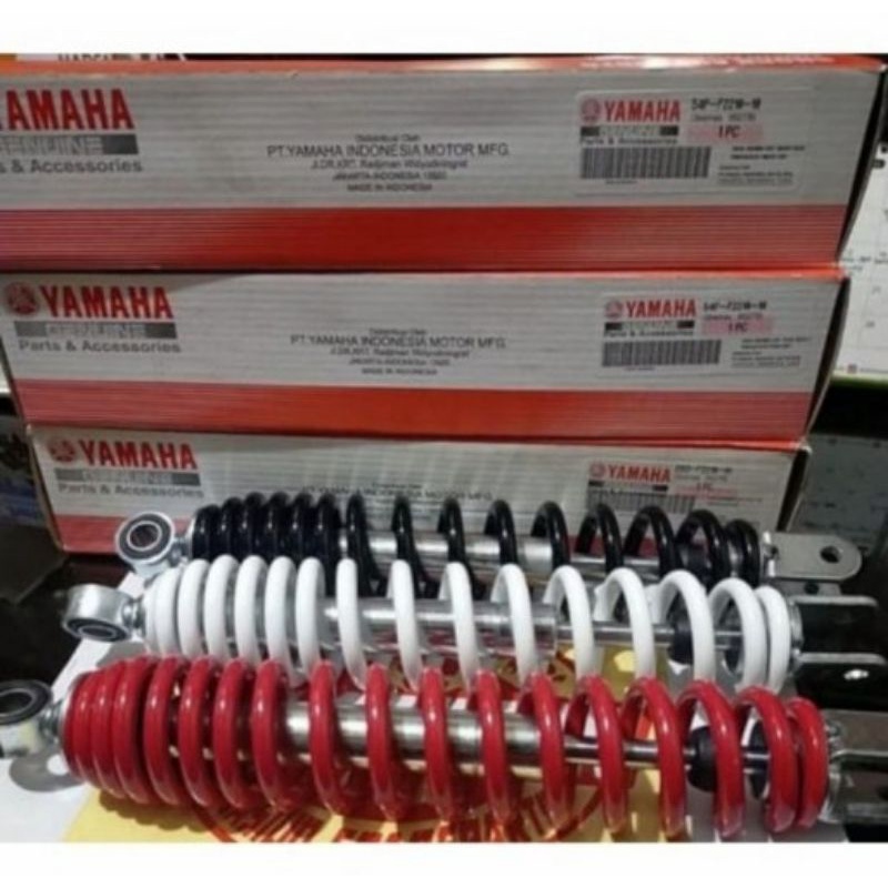 SHOCK BREAKER SOK BREKER BELAKANG MIO XEON MIO J MIO GT1 YAMAHA MATIC WARNA MERAH PUTIH HITAM