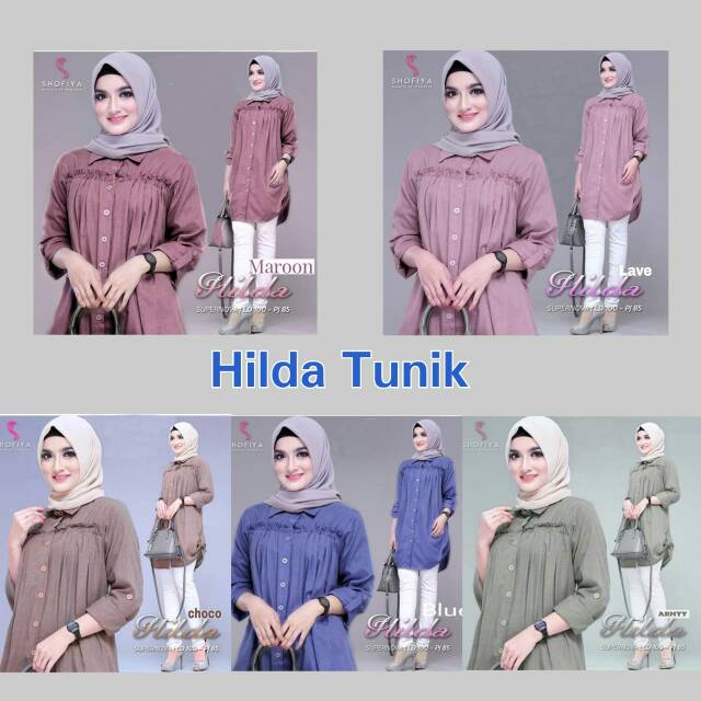 ori shofiya - atasan wanita tunik // tunik hilda ori shofiya best seller