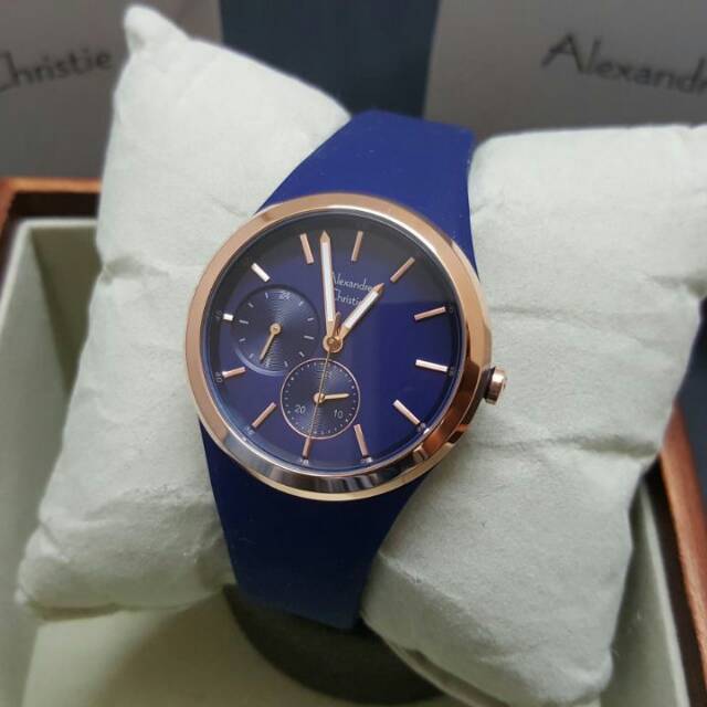 Jam Tangan Alexandre christie ac2663 ladies biru