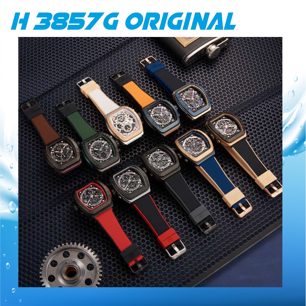 jam tangan pria H 3857G Original elegant