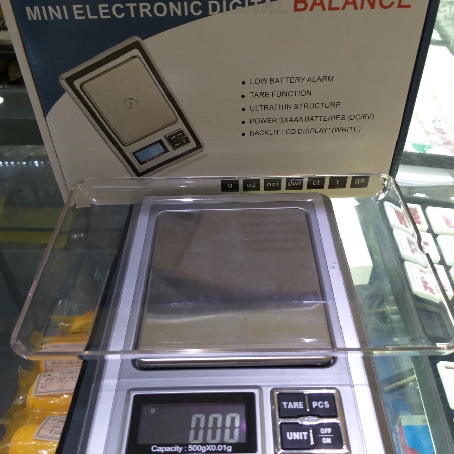 TIMBANGAN MINI EMAS DIGITAL CHQ ORI 500G AKURASI 0.01G - PSW