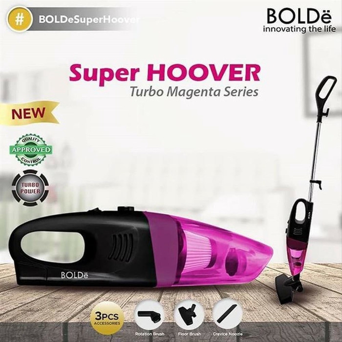 BOLDe super hoover turbo black series Magenta vacuum cleaner bolde hoover magenta black series