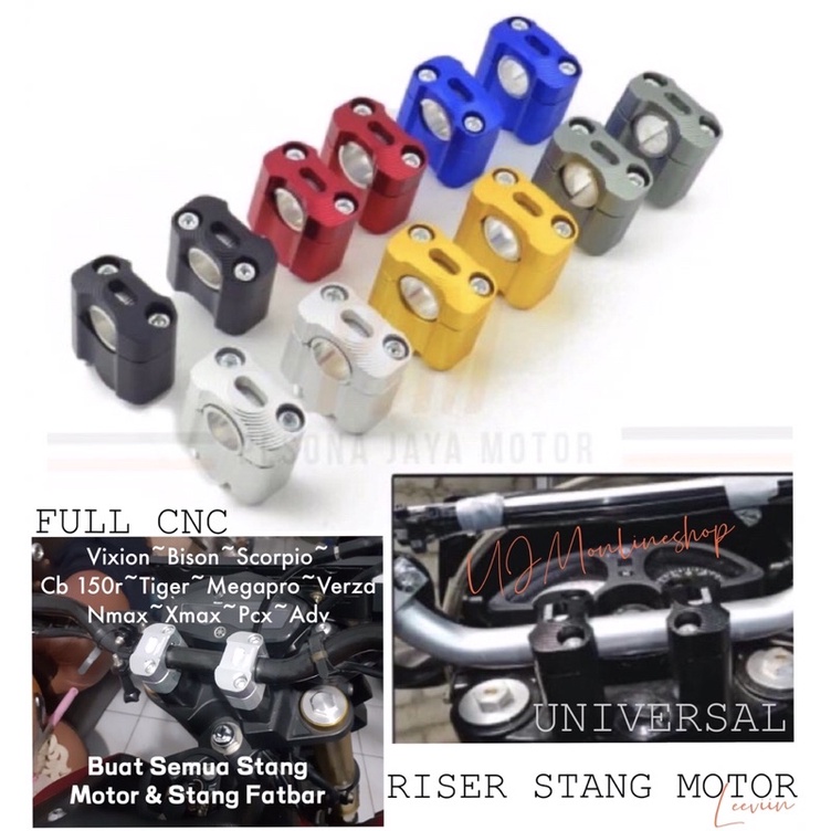 Raiser Stang Motor Peninggi Stang Full CNC Universal Buat Semua Stang Motor