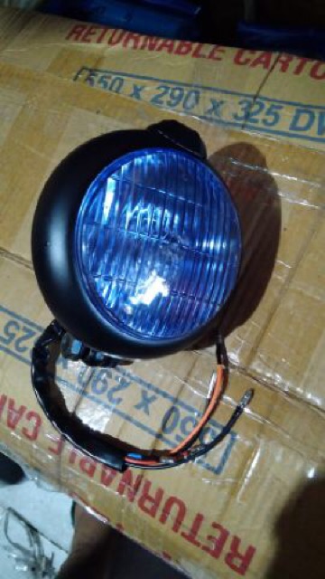 Lampu depan tembak ONS batok hitam