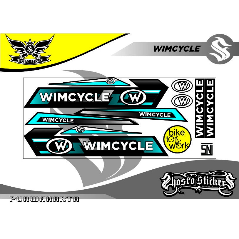 COD / MOTIF POLET LIS STICKER SEPEDAH WIM VARIASI BIKE STIKER ALL SEPEDA STRIPING MOTIF WIM-CYCLE ST