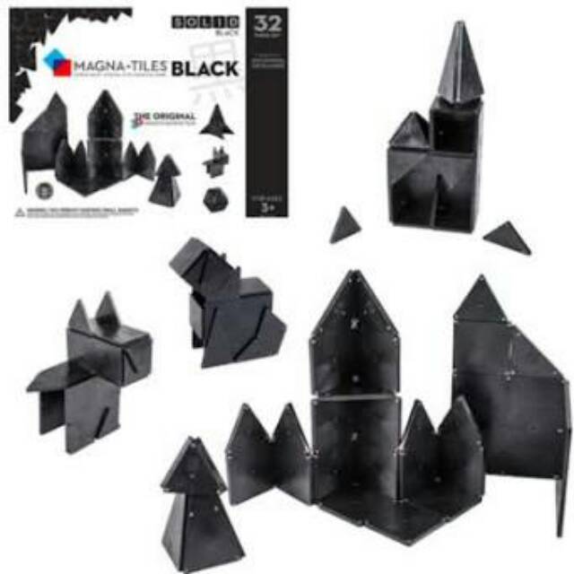 black magna tiles