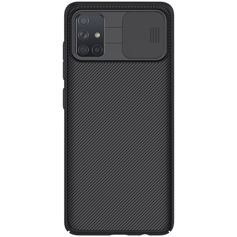 Case Samsung Galaxy A71 Nillkin CamShield Camera Cover Slide Casing - Black