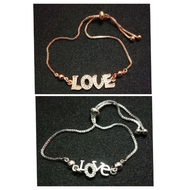 RL74. Gelang tangan tali serut xuping lapia emas dgn mata zircon ukuran flexibel