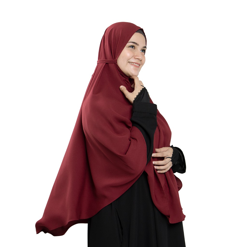 Bajuyuli Jilbab Bergo Maryam Jumbo Syari Polos-8