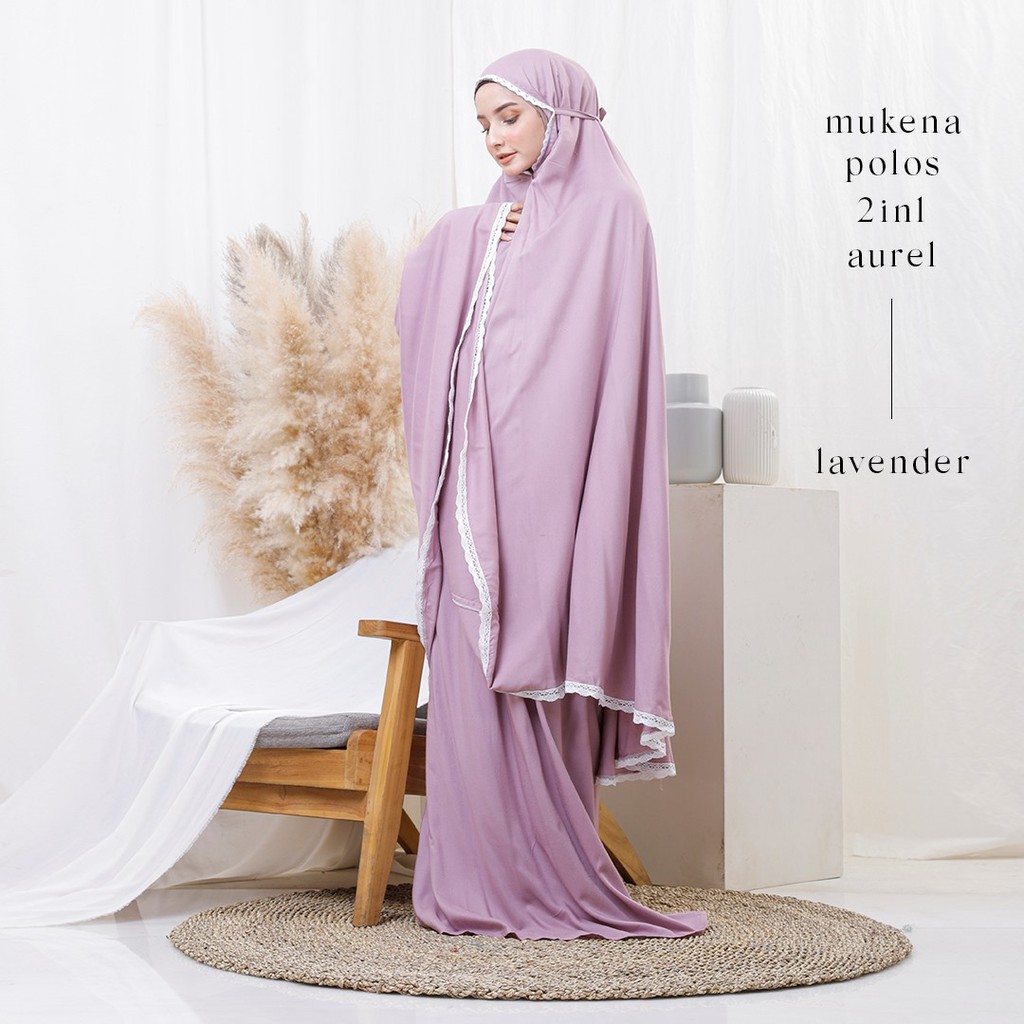 Mukena Dewasa Polos 2 in 1 Aurel