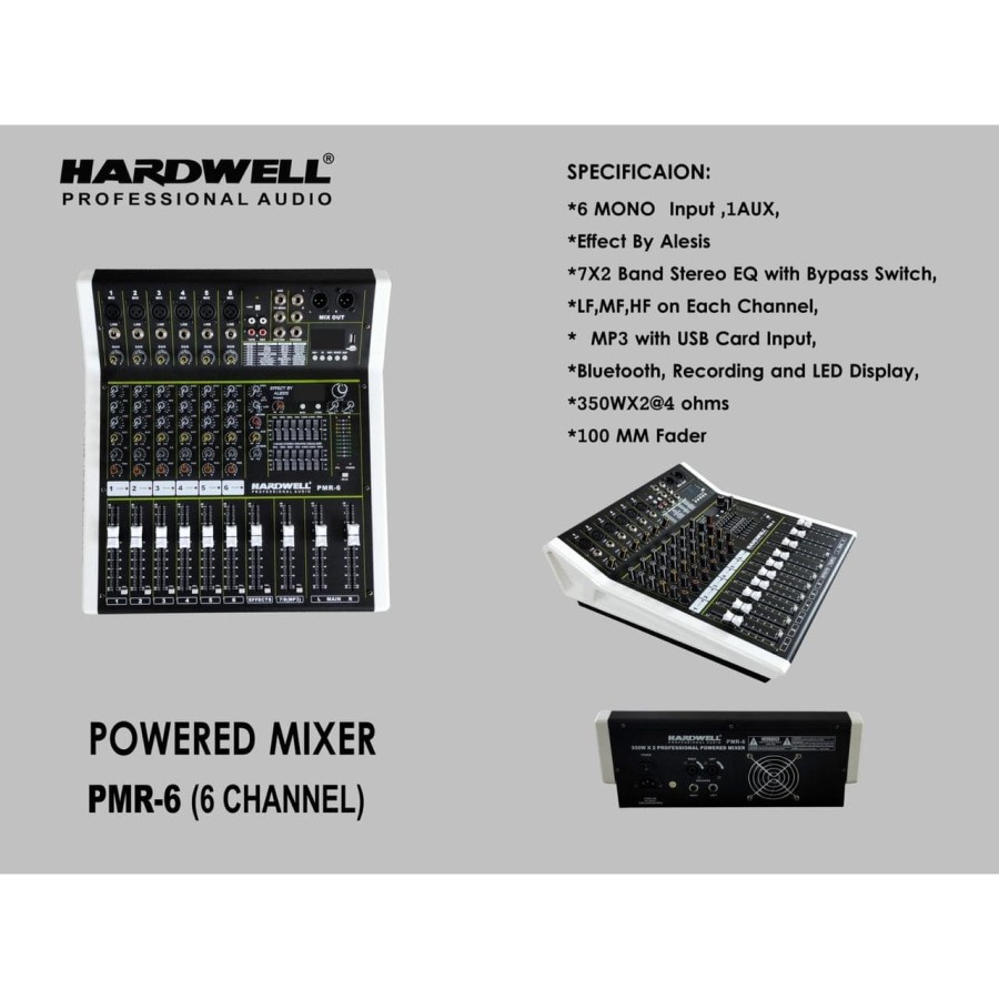 power mixer hardwell pmr6 6 channel hardwell pmr 6 ORYGINAL PMR6 PMR 6